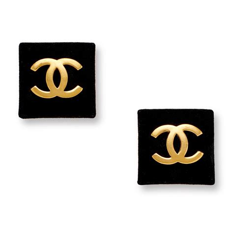 chanel black earrings price.